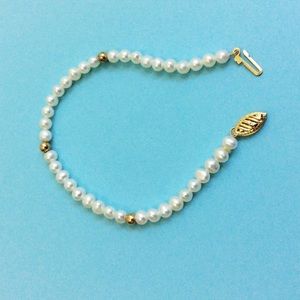 Seed Pearl & Gold Bracelet